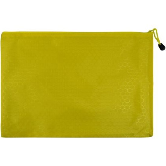 Папка с цип от промазан плат 38х27 см, Жълта /13010904/ Папка с цип от промазан плат 38х27 см, Жълта /13010904/
