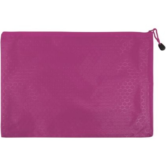 Папка с цип от промазан плат 38х27 см, Розова /13010905/ Папка с цип от промазан плат 38х27 см, Розова /13010905/