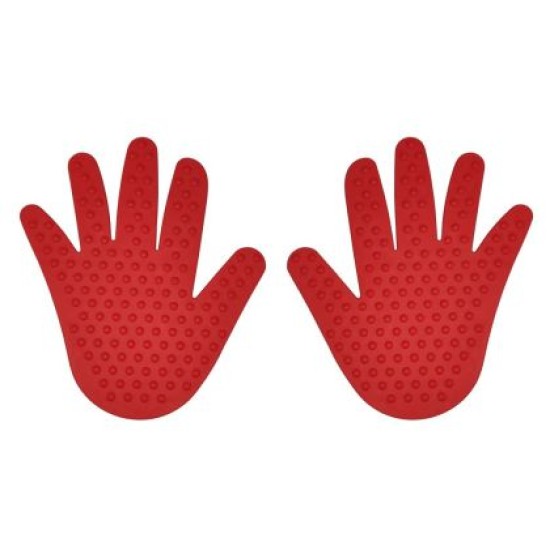 Ръце (длани) за маркиране при игри MAXIMA, Чифт, Червени /30020404/