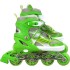 Ролери регулируеми 34-37 номер със светещи колела MAXIMA, Зелени /20010601/