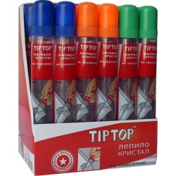 Канцеларско течно лепило кристал TIP TOP с тампон 50 мл /150015/