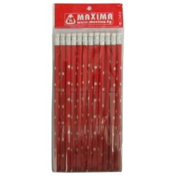 Молив черногарфитен с гума  НВ 10 броя с картинки /120001/