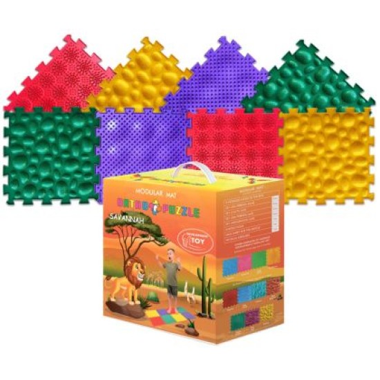 Модулен килим ORTHO PUZZLE, Микс Савана /270147/ Модулен килим ORTHO PUZZLE, Микс Савана /270147/
