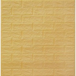 Декоративен 3D панел за стена 70х77 см, СЗЛ, Бежов - 51000201