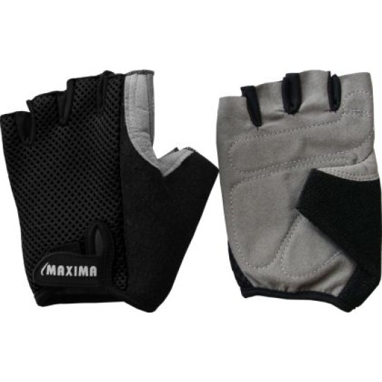 Ръкавици за колоездене MAXIMA, Велур с текстил, Черни, Размер XL /40052906/ Ръкавици за колоездене MAXIMA, Велур с текстил, Черни, Размер XL /40052906/