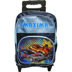 Раница на колелца с две прегради с подарък ученически пособия /15068701/ Раница на колелца с две прегради с подарък ученически пособия /15068701/