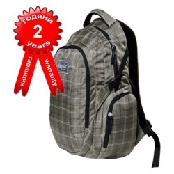 Градска раница с 2 г. гаранция ONEPOLAR с подарък ученически пособия, Бежова /PO157101/