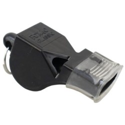 Свирка реферска FOX 40, с връзка и силиконов мундщук, черен 20082705