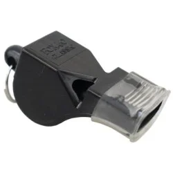 Свирка реферска FOX 40, с връзка и силиконов мундщук, черен 20082705