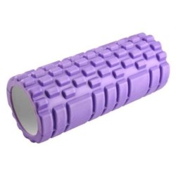 Фоумролер за пилатес и йога MAXIMA, с релефна повърхност за масажи, 33 х Ф13 см, лилав, 30002002 Фоумролер за пилатес и йога MAXIMA, с релефна повърхност за масажи, 33 х Ф13 см, лилав, 30002002
