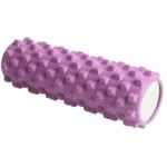 Фоумролер за пилатес и йога MAXIMA, 45 х Ф14 см, С грайфери за масажи, Лилав 30004602