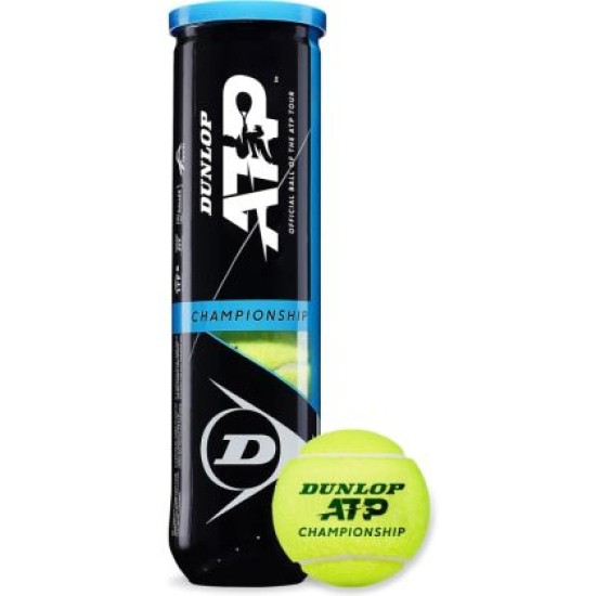 Топки за тенис на корт DUNLOP ATP 3 Championship, ITF Approved, 4 броя в кутия 200304 Топки за тенис на корт DUNLOP ATP 3 Championship, ITF Approved, 4 броя в кутия 200304