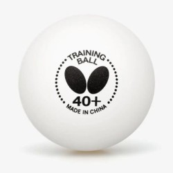 Топче за тенис на маса BUTTERFLY Training ball 40+, Бяло 200375