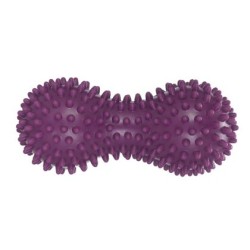 Топка масажна двойна MAXIMA, С форма на фъстък, 15х7 см, Тъмнолилава 31068203N