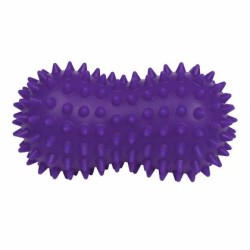 Топка масажна двойна MAXIMA, С форма на фъстък, 13х7 см, Плътна, Лилава 31068206