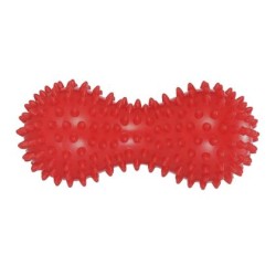 Топка масажна двойна MAXIMA, С форма на фъстък, 15х7 см, Червена 31068210N
