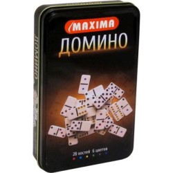 Домино в метална кутия MAXIMA 270759 Домино в метална кутия MAXIMA 270759