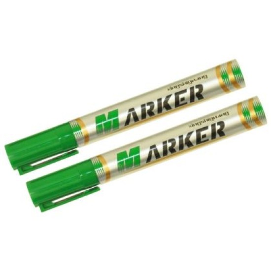 Маркер перманентен, С объл връх, Зелен /19000901/ Маркер перманентен, С объл връх, Зелен /19000901/