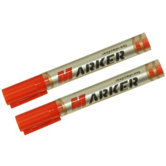 Маркер перманентен, С объл връх, Червен /19000903/ Маркер перманентен, С объл връх, Червен /19000903/