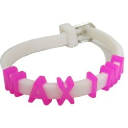Силиконова гривна с букви за съобщения /220779/ Силиконова гривна с букви за съобщения /220779/