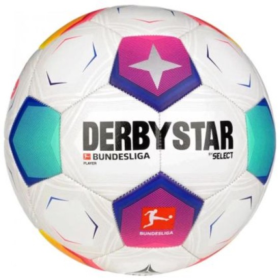 Футболна топка DERBYSTAR Bundesliga Player 2023 / 2024 Replica, Размер 5, 396 - 410 г. 360168 Футболна топка DERBYSTAR Bundesliga Player 2023 / 2024 Replica, Размер 5, 396 - 410 г. 360168