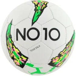 Топка за футзал NO10 FUTSAL TEAM SALA, БЯЛА, Размер 4, Ръчно шита 36018001