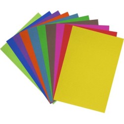 Гофриран картон MAXIMA, А4, 175 г / кв.м, Комплект 10 листа, 10 цвята 150487