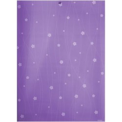 Опаковъчна хартия  52/76 см цветя пастелна, пакет 50 листа /170708/