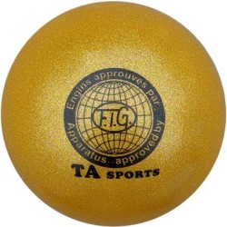 Топка за художествена гимнастика MAXIMA, С брокатен ефект, 18-20 см, Жълта Топка за художествена гимнастика MAXIMA, С брокатен ефект, 18-20 см, Жълта