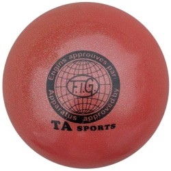 Топка за художествена гимнастика MAXIMA, С брокатен ефект, 18-20 см, Червена Топка за художествена гимнастика MAXIMA, С брокатен ефект, 18-20 см, Червена