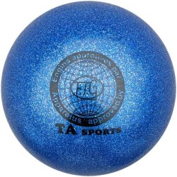 Топка за художествена гимнастика MAXIMA, С брокатен ефект, 15 - 16 см, Синя 20067303N Топка за художествена гимнастика MAXIMA, С брокатен ефект, 15 - 16 см, Синя 20067303N