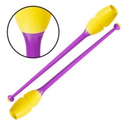 Бухалки за художествена гимнастика MAXIMA, 45.5 см, 180 г, Съединяващи се, Дизайн 3, 30095303N