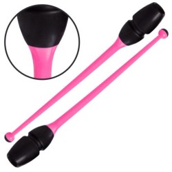 Бухалки за художествена гимнастика MAXIMA, 45.5 см, 150 г, С гумирана глава, Съединяващи се, Розови 30095304