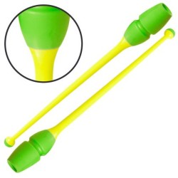 Бухалки за художествена гимнастика MAXIMA, 45.5 см, 150 г, С гумирана глава, Съединяващи се (30095304N)