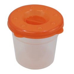 Чашка за четки за рисуване, 7 x Ф8.5 см, Комплект с капачка и тапа 150099