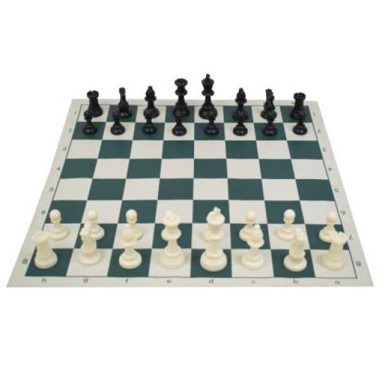 Шах с платно от PU кожа MAXIMA, 50х50 см, Фигури 4.5 – 9.5 см. 270783 Шах с платно от PU кожа MAXIMA, 50х50 см, Фигури 4.5 – 9.5 см. 270783