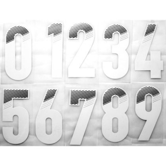 Номер за екипи, футбол, баскетбол, волейбол и други, H15 см, Бял /49999701/ Номер за екипи, футбол, баскетбол, волейбол и други, H15 см, Бял /49999701/