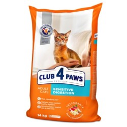 CLUB 4 PAWS CAT ADULT SENSITIVE DIGESTION Пълноценна, премиум храна за котки CLUB 4 PAWS CAT ADULT SENSITIVE DIGESTION Пълноценна, премиум храна за котки