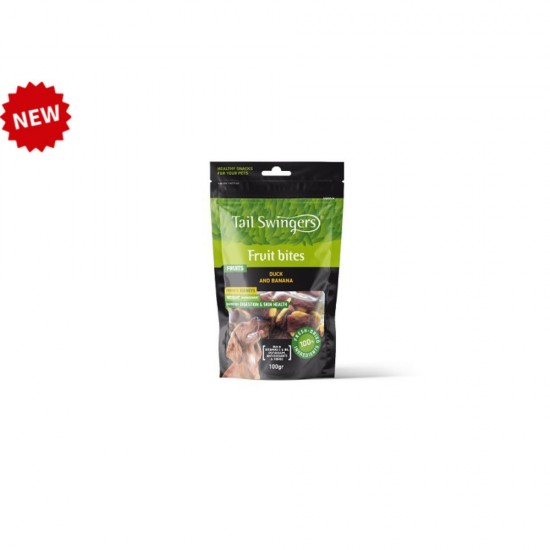 Лакомство за куче TAIL SWINGERS Banana bites with Duck Лакомство за куче TAIL SWINGERS Banana bites with Duck