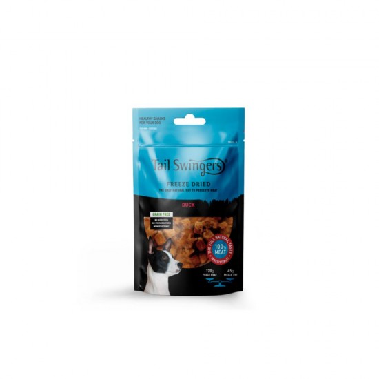 TAIL SWINGERS FREEZE DRIED PURE DUCK 45GR – ЛАКОМСТВО ЗА КУЧЕ TAIL SWINGERS FREEZE DRIED PURE DUCK 45GR – ЛАКОМСТВО ЗА КУЧЕ