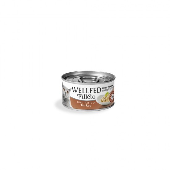 Консерва за котка WELLFED Filleto Pure Turkey Консерва за котка WELLFED Filleto Pure Turkey