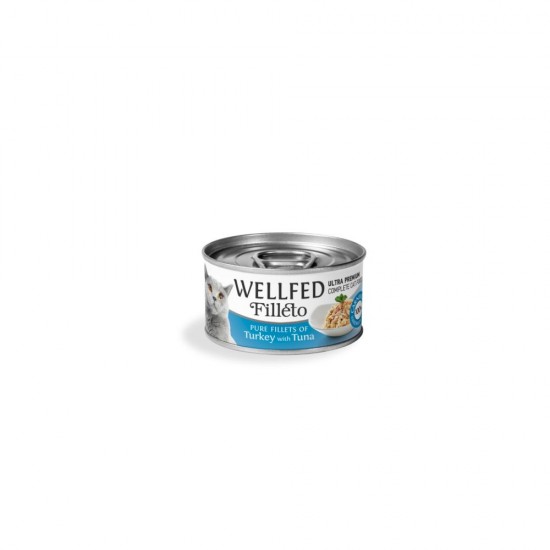 Консерва за котка WELLFED Filleto Turkey & Tuna Консерва за котка WELLFED Filleto Turkey & Tuna