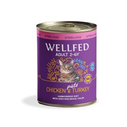 WELLFED ADULT STERILISED CHICKEN AND TURKEY 800 GR. – КОНСЕРВА ЗА КОТКИ