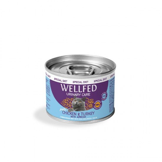 WELLFED URINARY TURKEY AND APRICOT- КОНСЕРВА ЗА КОТКИ