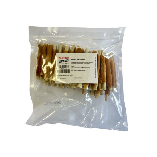 Лакомство за куче ON THE GO Wrapped Salmon Sticks XL Pack Лакомство за куче ON THE GO Wrapped Salmon Sticks XL Pack