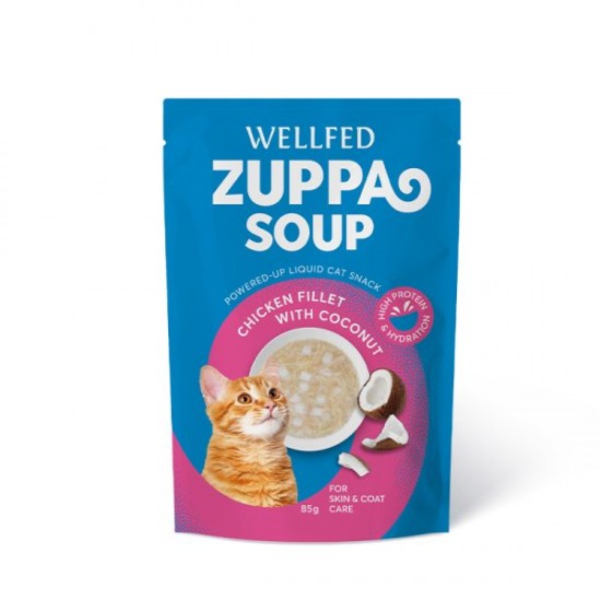 WELLFED ZUPPA SOUP CHICKEN AND COCONUT 85 GR – СУПА ЗА КОТКИ WELLFED ZUPPA SOUP CHICKEN AND COCONUT 85 GR – СУПА ЗА КОТКИ