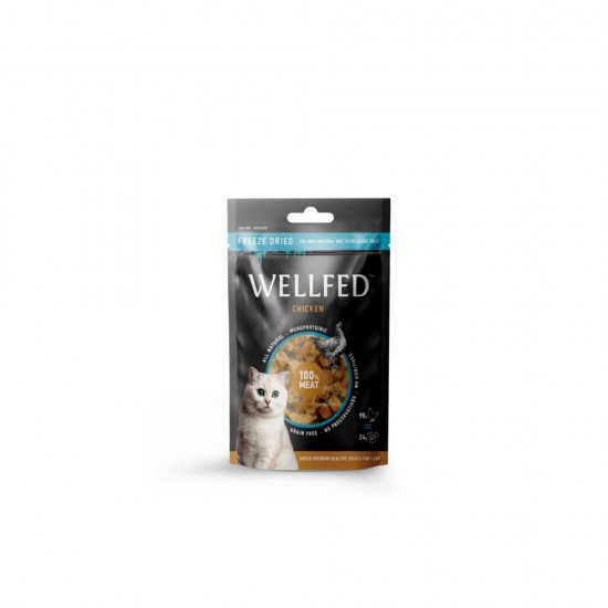 WELLFED CAT FREEZE DRIED PURE CHICKEN 24 GR – ЛАКОМСТВО ЗА КОТЕ WELLFED CAT FREEZE DRIED PURE CHICKEN 24 GR – ЛАКОМСТВО ЗА КОТЕ