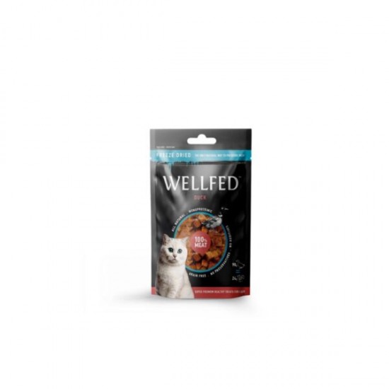 WELLFED CAT FREEZE DRIED PURE DUCK 24 GR – ЛАКОМСТВО ЗА КОТЕ