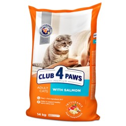 CLUB 4 PAWS CAT ADULT SALMON Пълноценна, премиум храна за котки CLUB 4 PAWS CAT ADULT SALMON Пълноценна, премиум храна за котки