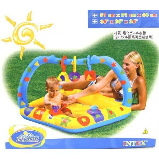 Надуваем бебешки басейн Intex 91 см Надуваем бебешки басейн Intex 91 см